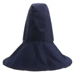 Huvud / halsskyddande säkerhetshuva - för svetsare - denim - flamskyddsmedel