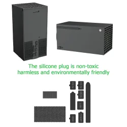 XboxDustproof nets / silicone plugs - mesh filter / jack cover - protective kit - for Xbox Series X/S Console