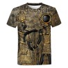 Starożytna czarna sztuka egipska - druk 3D - koszulka z krótkim rękawemT-shirt