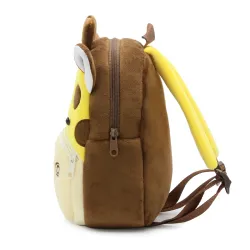 BolsasAnimales de dibujos animados en 3D - Mochila de felpa para niños - Mochila escolar
