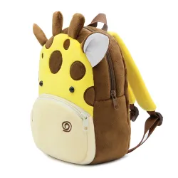 BolsasAnimales de dibujos animados en 3D - Mochila de felpa para niños - Mochila escolar