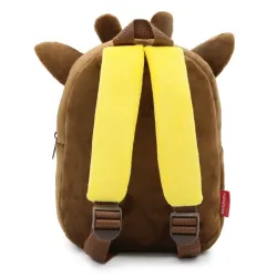 BolsasAnimales de dibujos animados en 3D - Mochila de felpa para niños - Mochila escolar