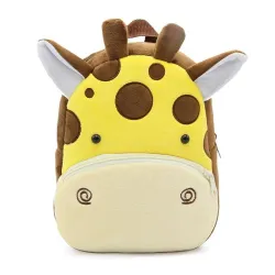 BolsasAnimales de dibujos animados en 3D - Mochila de felpa para niños - Mochila escolar