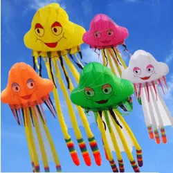 Grote kwal - 3D octopus - vlieger - 5 mVliegers
