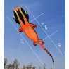 Stor ödla - gecko - drake - uppblåsbar - enkellina - 12m