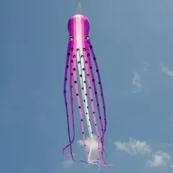 Grote octopus - vlieger - opblaasbaar - met lijn - 15m / 23m / 30mVliegers