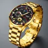 NIBOSI - montre de luxe pour homme - étanche - Quartz - acier inoxydable