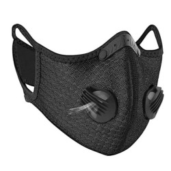 Maska ochronna na twarz / usta - antybakteryjna - z filtrami z węglem aktywnym PM 2,5Maski na usta