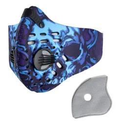 Antibacterieel gezichtsmasker - sport / fietsen / winddicht / stofdicht - met actief koolfilterMondmaskers