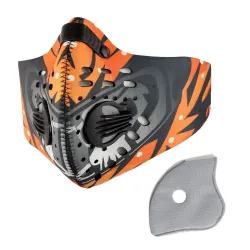 Antibacterieel gezichtsmasker - sport / fietsen / winddicht / stofdicht - met actief koolfilterMondmaskers