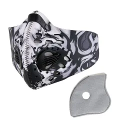 Antibacterieel gezichtsmasker - sport / fietsen / winddicht / stofdicht - met actief koolfilterMondmaskers