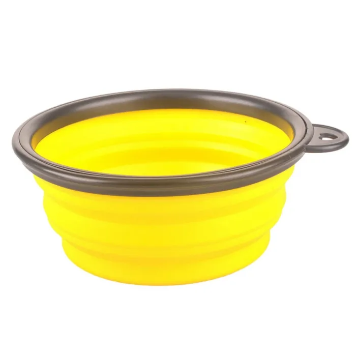 Contenitore pieghevole in silicone per cibo/bibite per cani/gatti