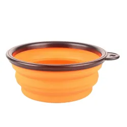 Contenitore pieghevole in silicone per cibo/bibite per cani/gatti