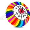 CometaColorful rainbow with spider - large kite - 2.5m
