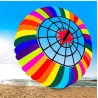 CometaColorful rainbow with spider - large kite - 2.5m