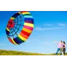 CometaColorful rainbow with spider - large kite - 2.5m
