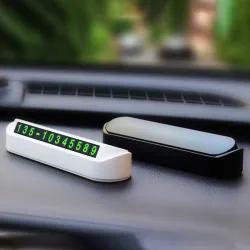 Tymczasowa tablica rejestracyjna samochodu - karta parkingowa - numer telefonu - z dwustronnymi / obrotowymi literami świetln...