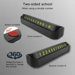 Luminous carphone number parking card - automobile accessories