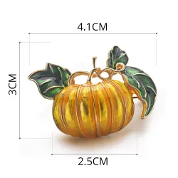 Halloween gresskar - emalje brosje