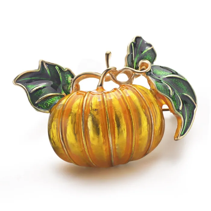 Halloween gresskar - emalje brosje