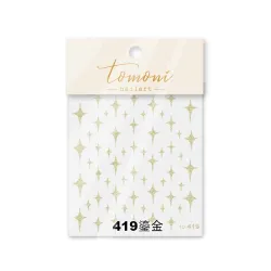 Nail stickers - high quality - gold & silver - adhesive - art decoration