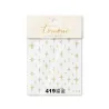 Nail stickers - gold / silver - flame / stars / white clouds
