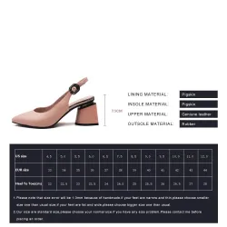 Elegante Sandalen - Slingback-Pumps - echtes Leder