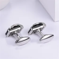 Luxury square crystal cufflinks