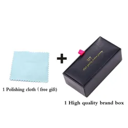 Luxury square crystal cufflinks