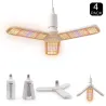 LED plant grow light - fito-lamp - full spectrum - tube - foldable - 4 pieces