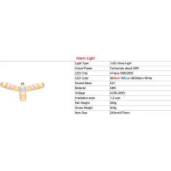 LED plantengroeilamp - fito-lamp - full spectrum - buis - opvouwbaar - 4 stuksKweeklampen