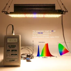 Oświetlenie LED do uprawy roślin - pełne spektrum - fito-lampa - 465 LED - 300W - 4 sztukiLampa Wzrostu