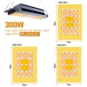 Oświetlenie LED do uprawy roślin - pełne spektrum - fito-lampa - 465 LED - 300W - 4 sztukiLampa Wzrostu
