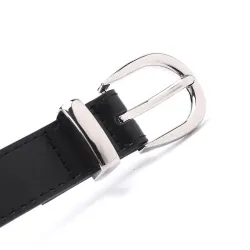 Luxe leren riem - met lichtmetalen gespRiemen