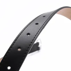 Luxe leren riem - met lichtmetalen gespRiemen