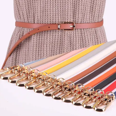 Elegante dunne leren riem - verstelbaarRiemen