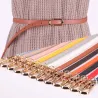 Elegante dunne leren riem - verstelbaarRiemen