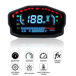 Universal motorcycle speedometer - digital - waterproof - led