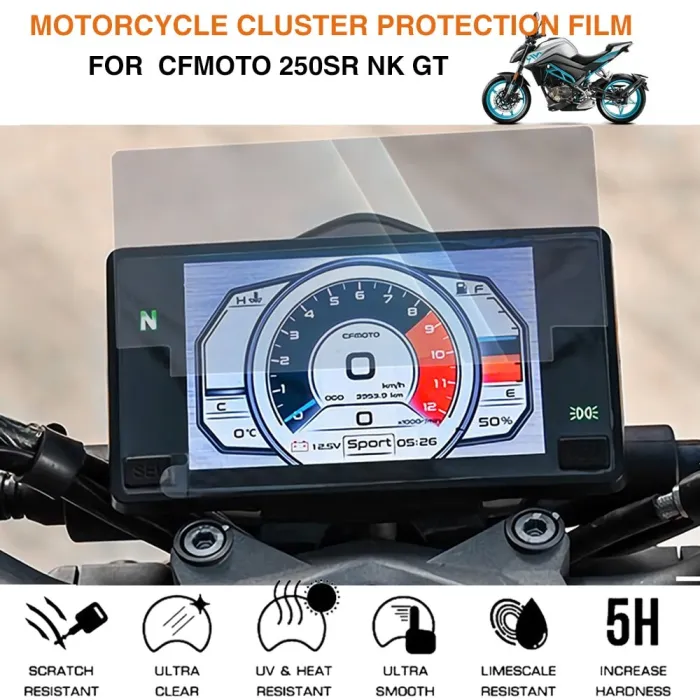 Osłona na ekran motocykla - folia przeciw zadrapaniom - do CFMOTO 250SR / 250NK / 300NK / 400 GT / 650 GTMotocykl