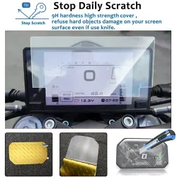 Motorcycle cluster screen protector - anti-scratch film - for CFMOTO 250SR / 250NK / 300NK / 400 GT / 650 GT