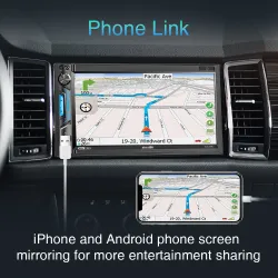 Autoradio - MP5-speler - 2Din - touchscreen - Bluetooth - Mirror Link - USB - Bluetooth - AndroidRadio