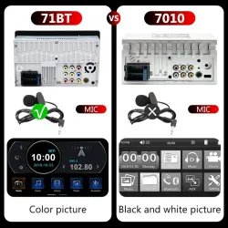 Autoradio - MP5-speler - 2Din - touchscreen - Bluetooth - Mirror Link - USB - Bluetooth - AndroidRadio