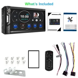 Autoradio - MP5-speler - 2Din - touchscreen - Bluetooth - Mirror Link - USB - Bluetooth - AndroidRadio