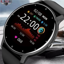 LUIK - Smart Watch - volledig touchscreen - fitnesstracker - bloeddruk - waterdicht - Bluetooth - Android IOSSmart-Wear