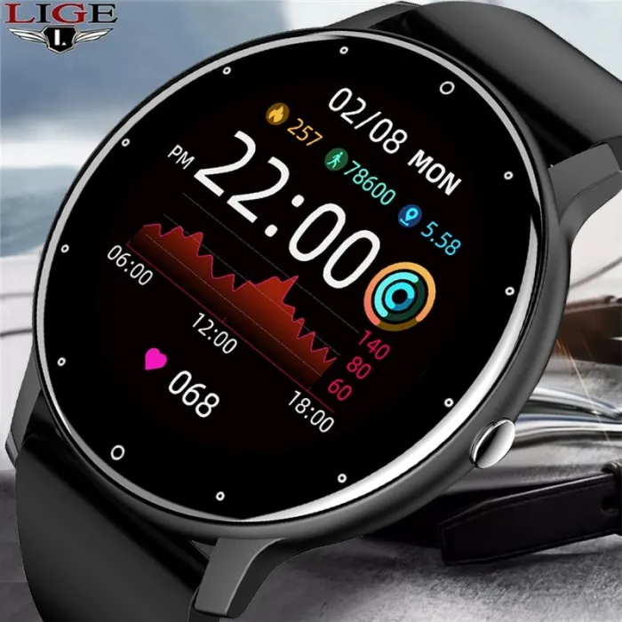 Smart watch for men - touch screen - waterproof - bluetooth