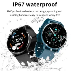LIGE - Smart Watch - Full-Touchscreen - Fitness-Tracker - Blutdruck - Wasserdicht - Bluetooth - Android IOS