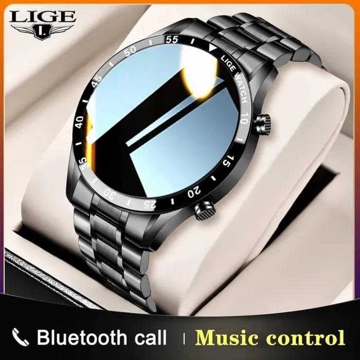 LUIK - Smart Watch - touchscreen - fitnesstracker - bloeddruk - waterdicht - Bluetooth - Android iOSSmart-Wear