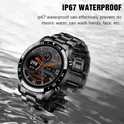 LUIK - Smart Watch - touchscreen - fitnesstracker - bloeddruk - waterdicht - Bluetooth - Android iOSSmart-Wear