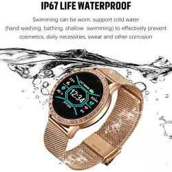 LIGE - Smart Watch - kolorowy ekran - pełny dotyk - fitness tracker - ciśnienie krwi - wodoodporny - unisexInteligentne zużycie