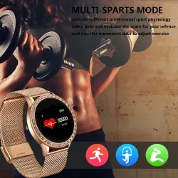 LIGE - Smart Watch - kolorowy ekran - pełny dotyk - fitness tracker - ciśnienie krwi - wodoodporny - unisexInteligentne zużycie